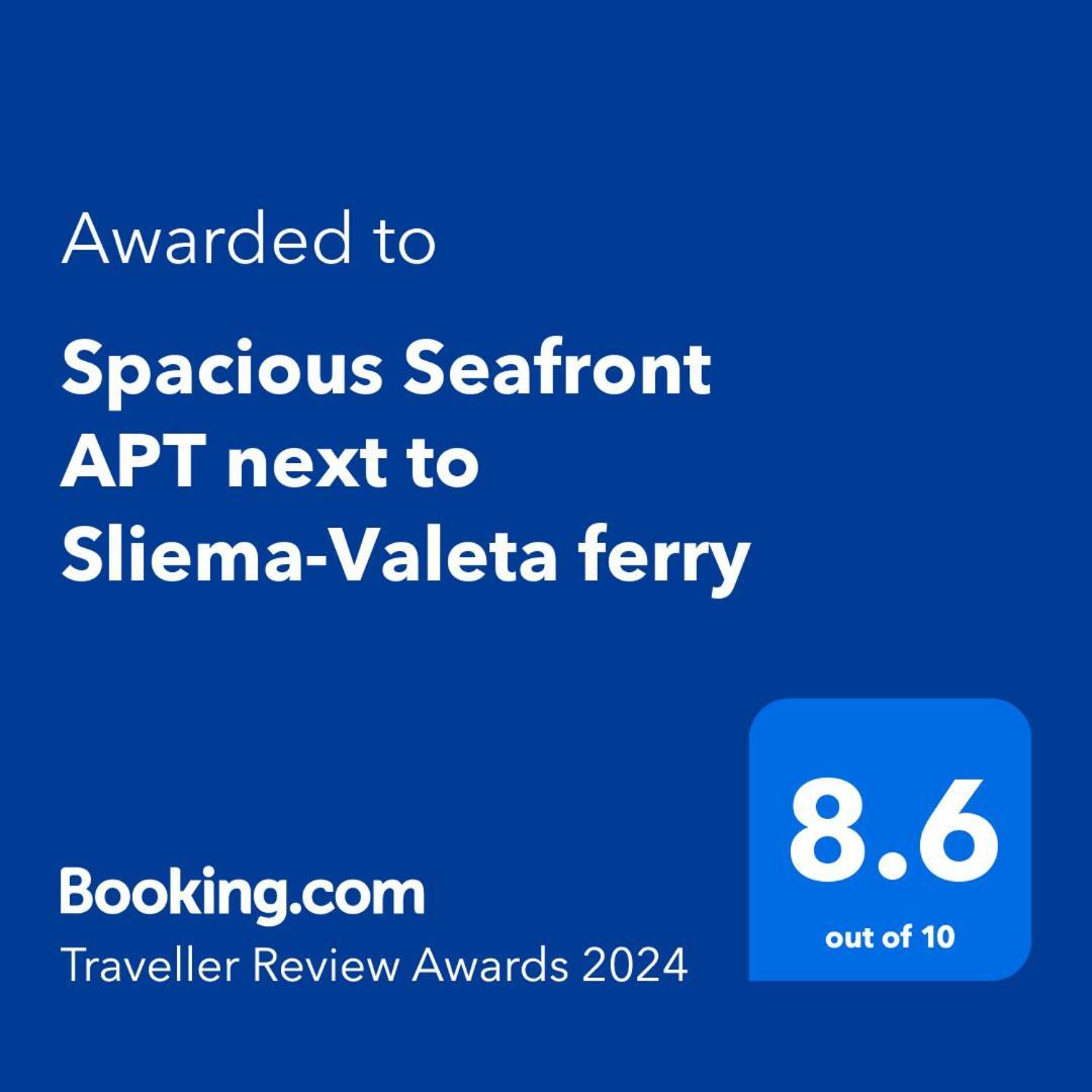 Spacious Seafront Apt Next To Sliema-Valeta Ferry Bagian luar foto